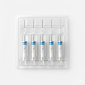 Kit com 5 seringas em blister de 1mL com 8mm