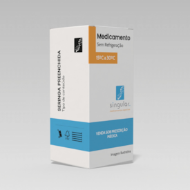 Segunda imagem do produto Clexane 20mg, com 10 seringas preenchidas de 0,2mL de solução + sistema de segurança