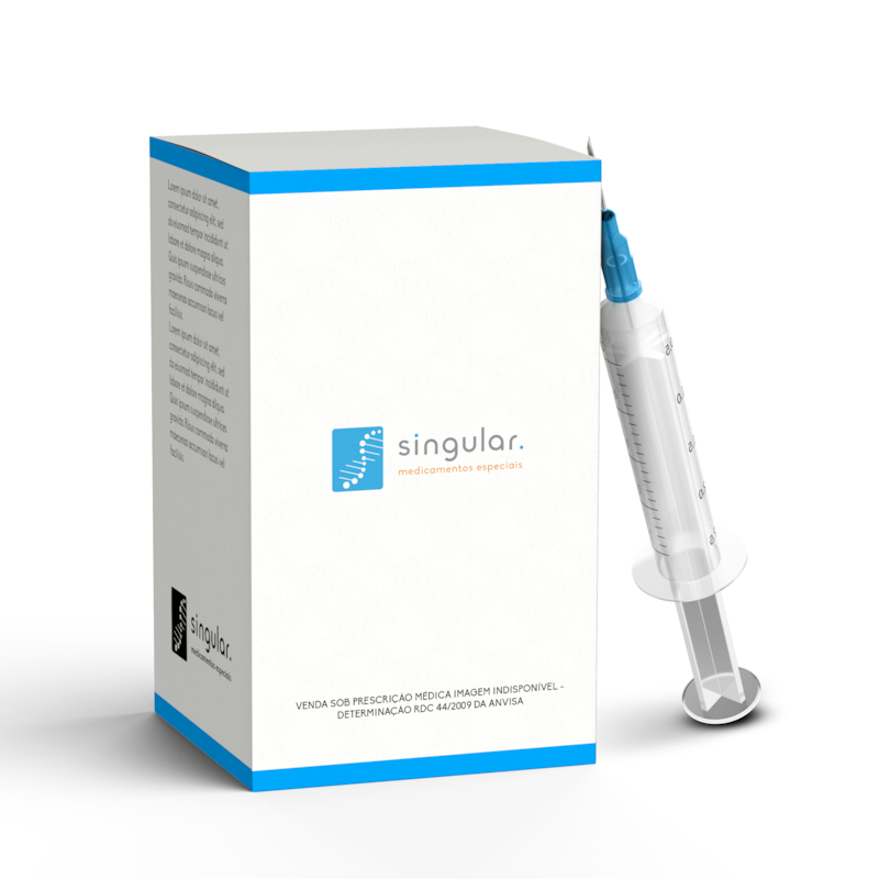 Filgrastine 300mcg/mL, caixa com 1 seringa preenchida com 0,5mL de solução + sistema de segurança