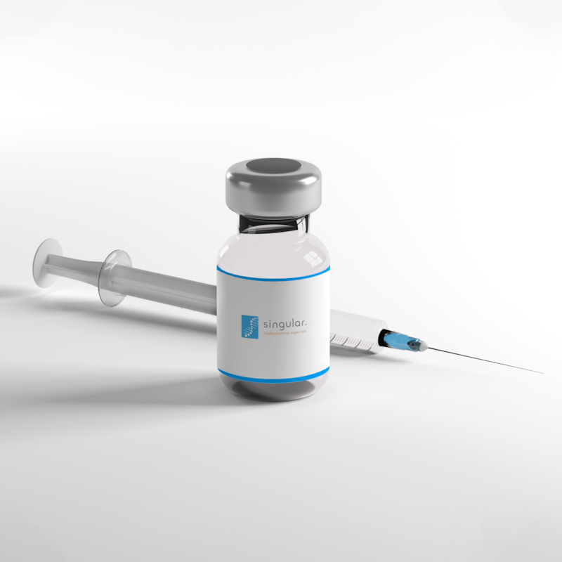 Segunda imagem do produto Menopur 600UI, 1 frasco-ampola com pó para solução de uso intramuscular + 2 seringas preenchidas com 1mL de diluente + 1 agulha + 9 seringas descartáveis