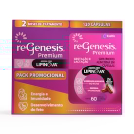 PROMO - Pack Regenesis Premium Lipinova com 120 cápsulas