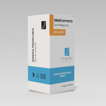 Segunda imagem do produto Volare 40mg, caixa com 6 seringas preenchidas com 0,4mL de solução + sistema de segurança